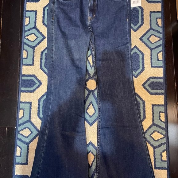 FREE PEOPLE - Just Float On Flare / Bell Bottom Jeans - 1970's blue indigo - Picture 3 of 14
